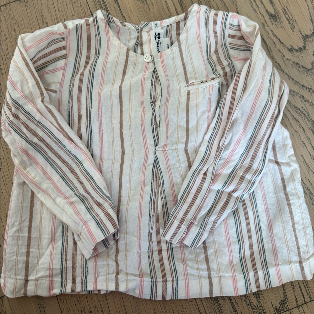 Bonpoint Striped Boys Shirt 2A
